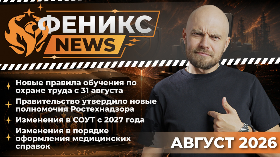 ФЕНИКС NEWS 6 | Охрана труда по-новому | Ростехнадзор | СОУТ-2027 | Медсправки